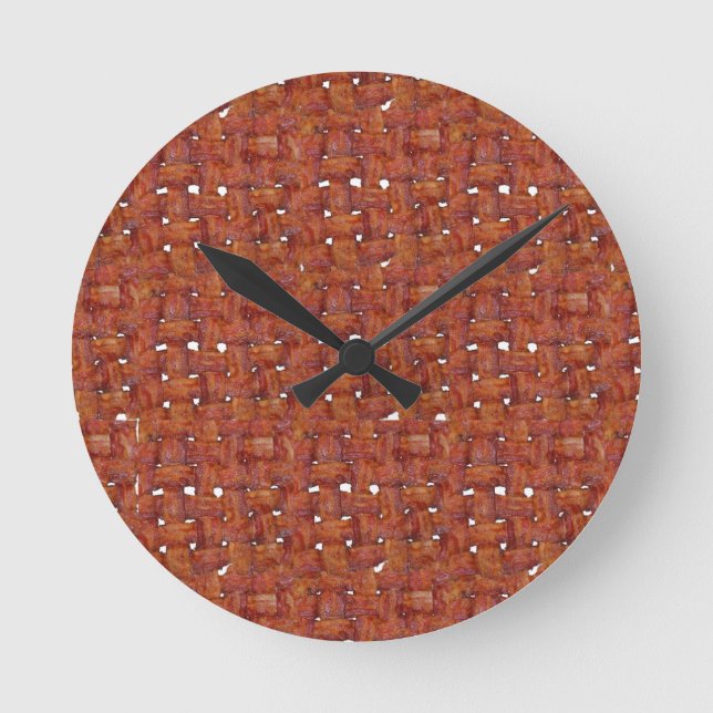 I Love Bacon Round Clock (Front)