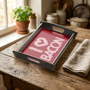 I Love Bacon Serving Tray