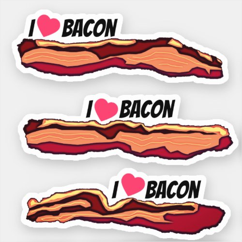 I Love Bacon Sticker