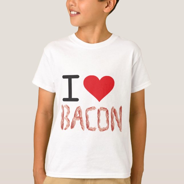 I Love Bacon T-Shirt (Front)