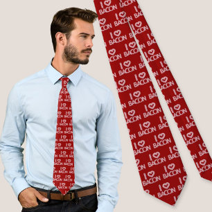 I Love Bacon Tie