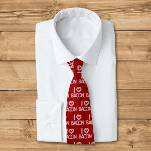 I Love Bacon Tie