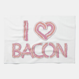I Love Bacon Towel