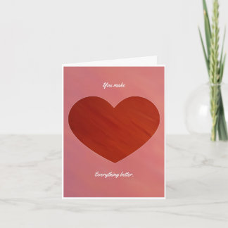 I Love Bacon Valentine Holiday Card