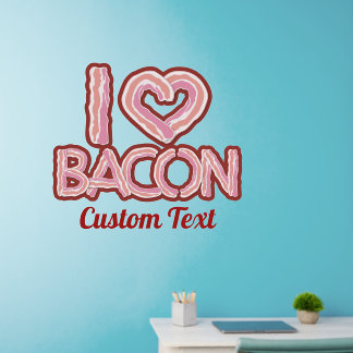 I Love Bacon Wall Decal