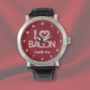 I Love Bacon Wrist Watch