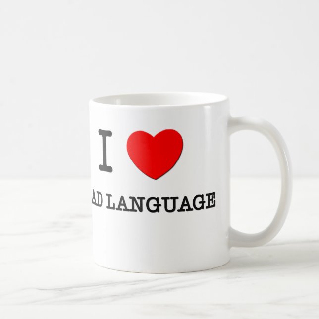 I Love Bad Language Coffee Mug (Right)