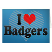 I Love Badgers (Front Horizontal)