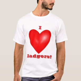I Love Badgers Unisex T-Shirt
