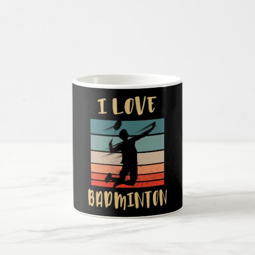 I Love Badminton Jump Smash Coffee Mug