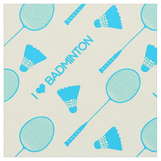 I love badminton on pastel yellow fabric