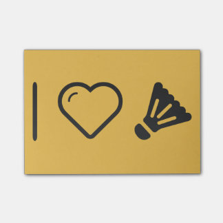 I Love badminton Post-it Notes
