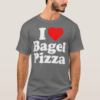 I Love Bagel Pizza Heart Funny 781131 T-Shirt