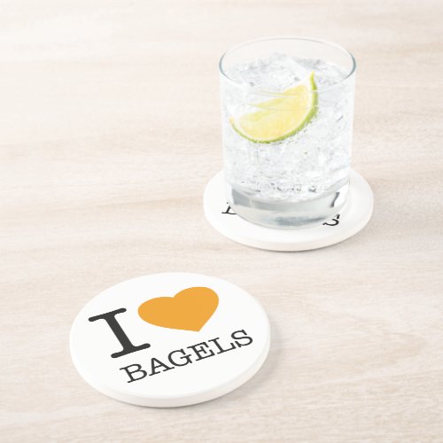 I LOVE BAGELS COASTER