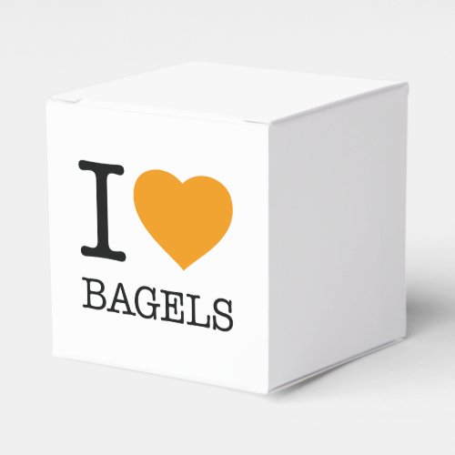 I LOVE BAGELS FAVOR BOXES