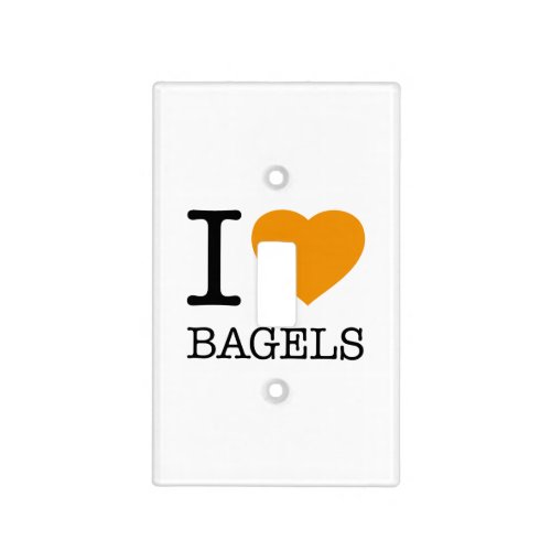 I LOVE BAGELS LIGHT SWITCH COVER