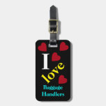 I Love Baggage Handlers Travel Hearts Luggage Tag at Zazzle