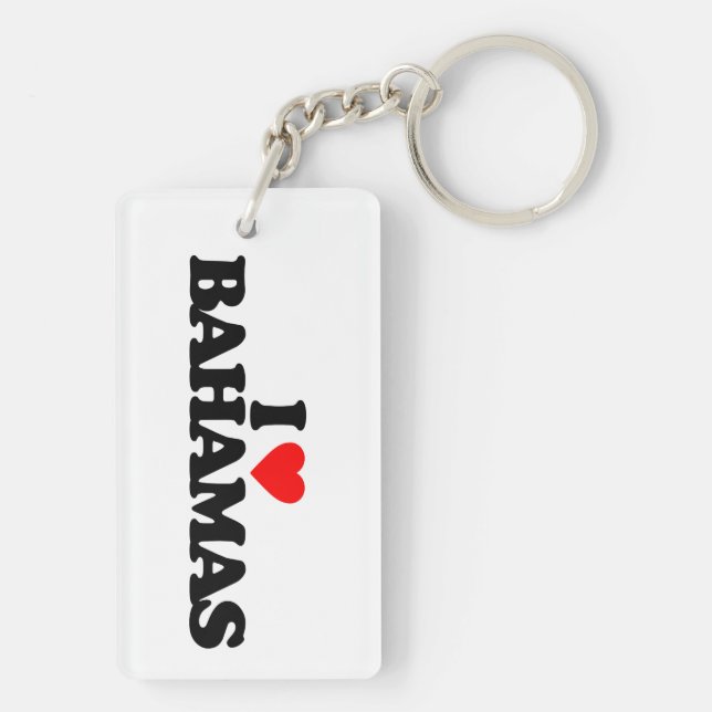 I LOVE BAHAMAS KEYCHAIN (Back)