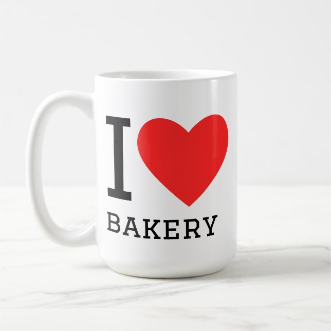 I love bakery coffee mug (Left)