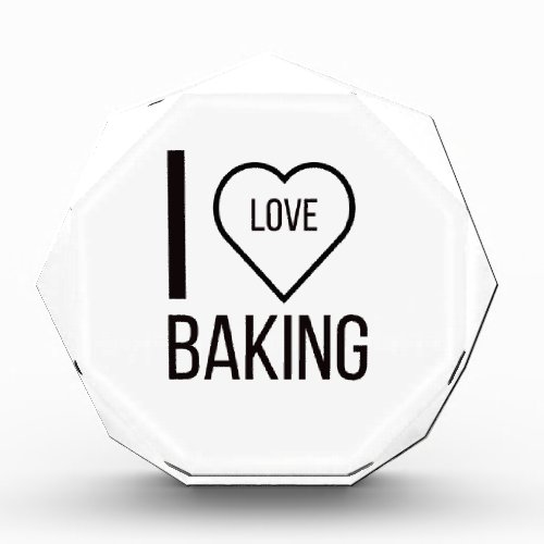 I LOVE BAKING ACRYLIC AWARD