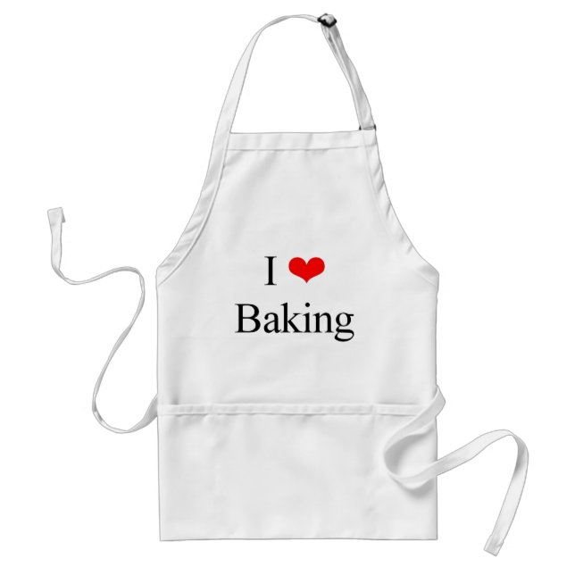I love baking adult apron (Front)