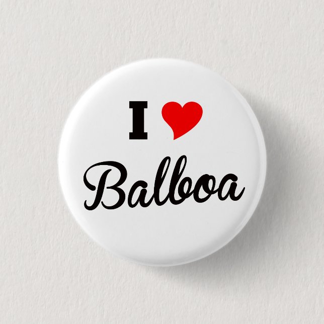 I Love Balboa, Polar Pinback Button (Front)
