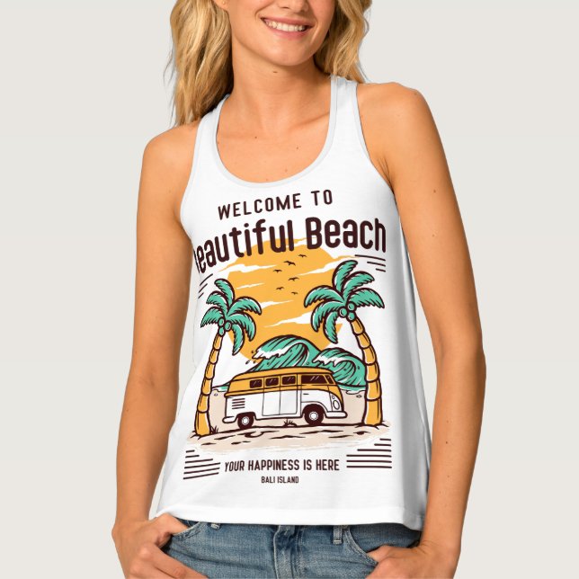 I Love Bali Island Tank Top (Front)