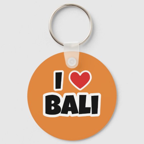 I love Bali Keychain