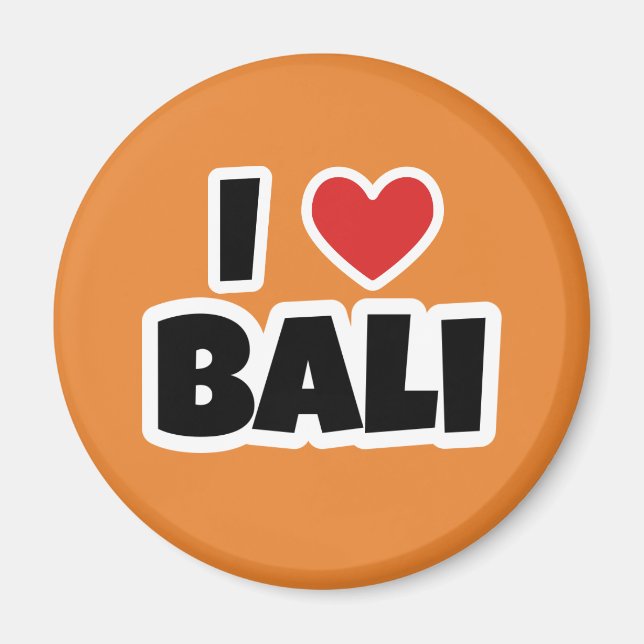 I love Bali Magnet (Front)