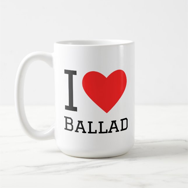 I love ballad coffee mug (Left)