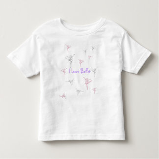 I Love Ballet Ballerina's Toddler T-shirt