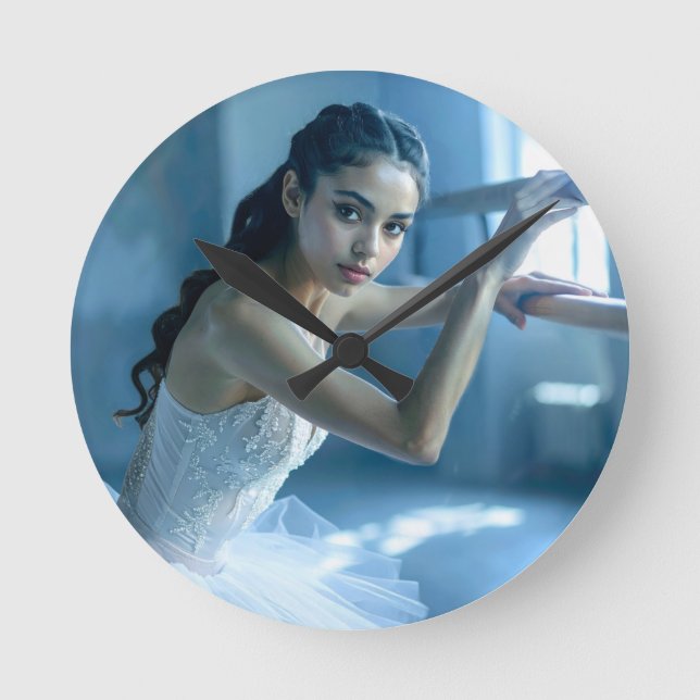 I LOVE BALLET - BALLET & DANCE ROUND CLOCK (Front)