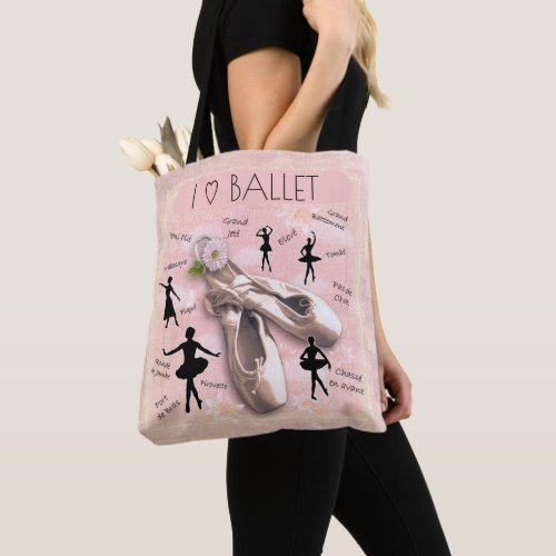 I Love Ballet Tote Bag