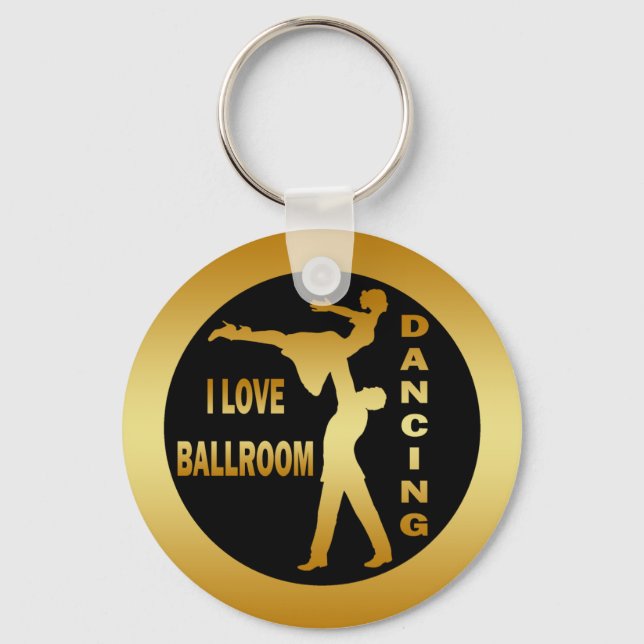 I LOVE BALLROOM DANCING KEYCHAIN (Front)