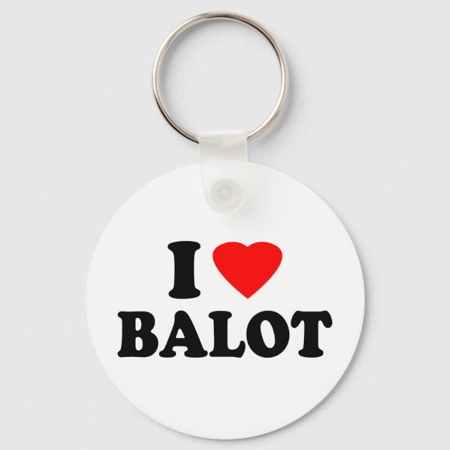 I Love Balot Keychain (Front)