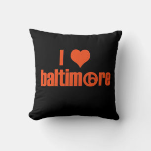 I Love Baltimore Throw Pillow