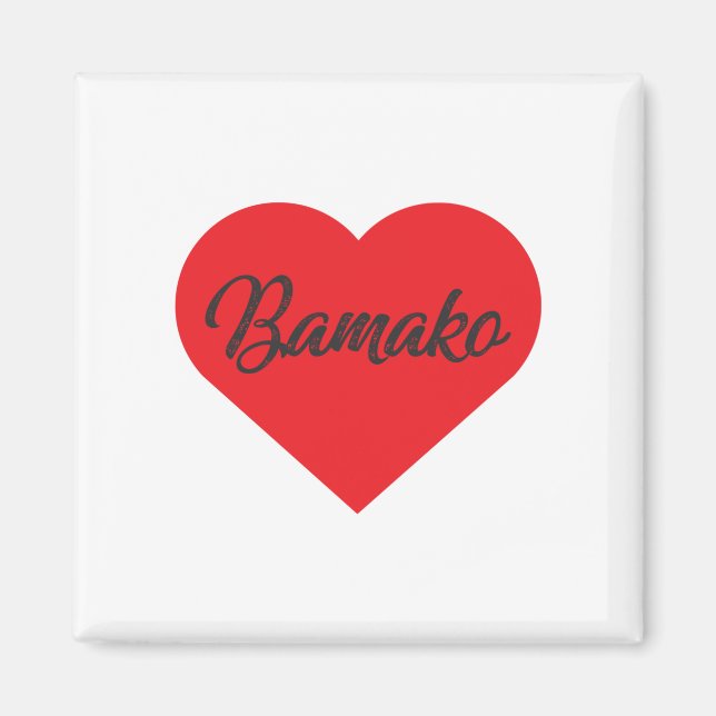 I Love Bamako - Mali Magnet (Front)