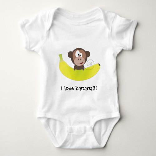 i love banana baby bodysuit