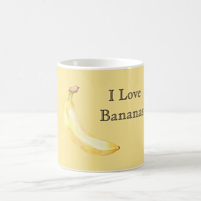 I Love Bananas Coffee Mug (Center)