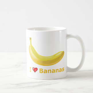 I Love Bananas Coffee Mug