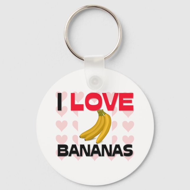 I Love Bananas Keychain (Front)