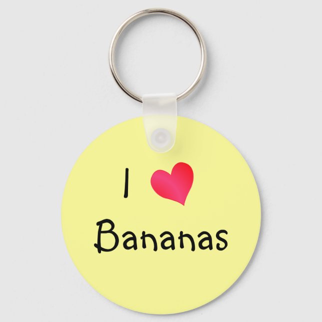 I Love Bananas Keychain (Front)