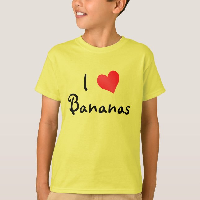 I Love Bananas T-Shirt (Front)