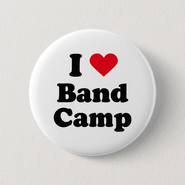 I love band camp pinback button (Front)