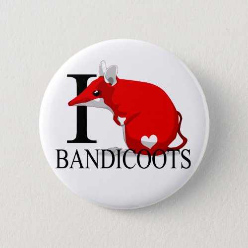 I Love Bandicoots Buttons