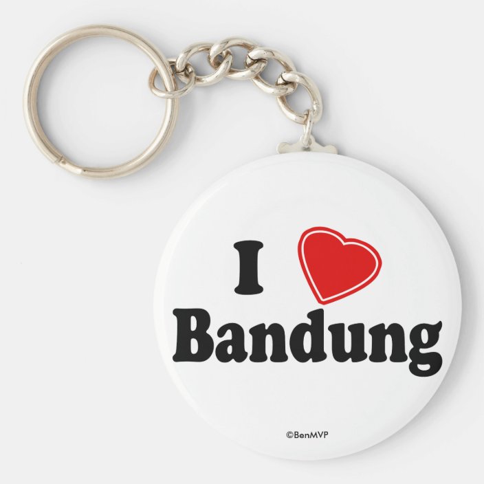 I Love Bandung Keychain