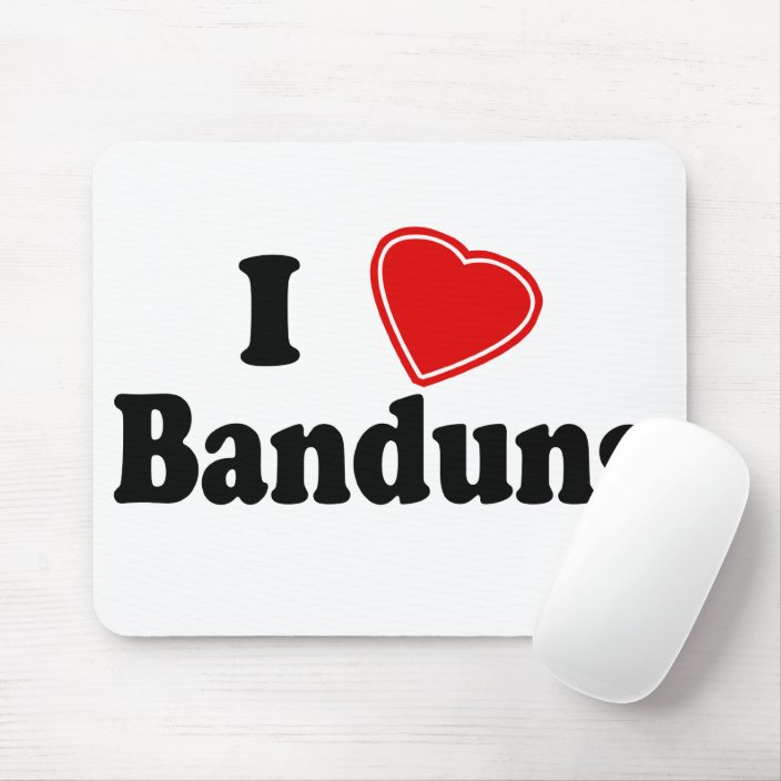 I Love Bandung Mousepad