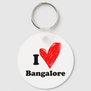 I Love Bangalore Keychain