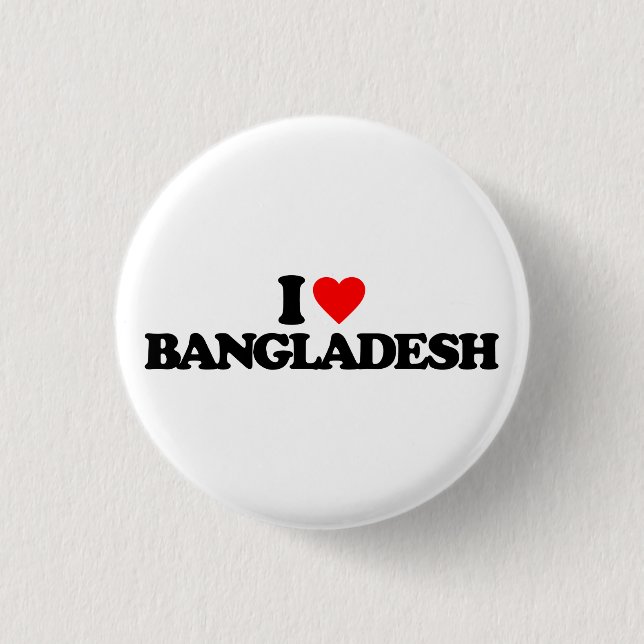 I LOVE BANGLADESH BUTTON (Front)
