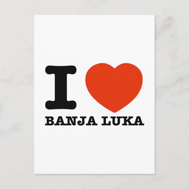 I Love Banja Luka Postcard (Front)